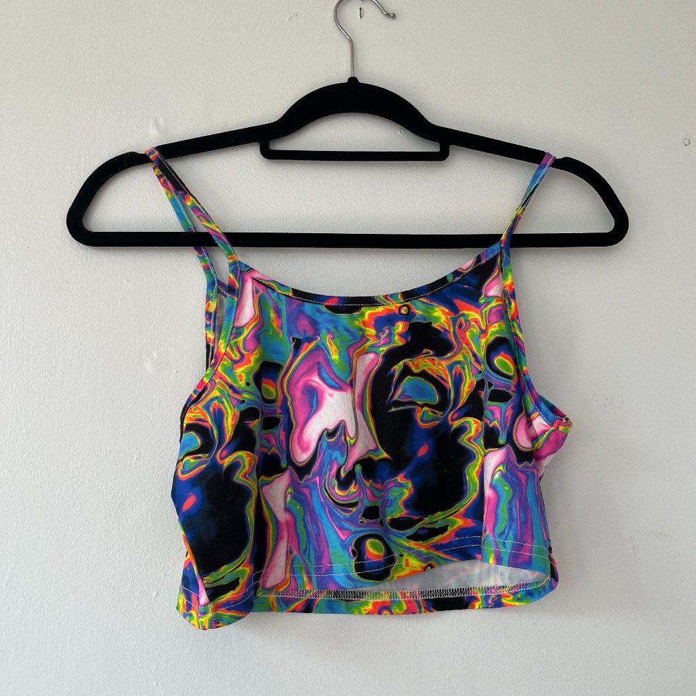 Rainbow tie dye tank